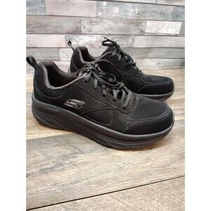Sz 10 Skechers Women's D’lux Walker Memory Foam Relaxed Fit Shoes Black